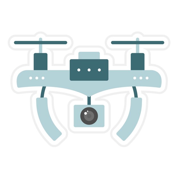 Drone icon vector image Can be used for Engineering