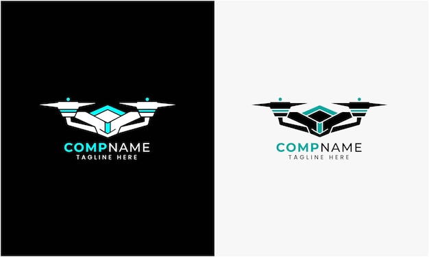 Drone log icon drone digitale drone technologie robot voorbeeld ontwerp helikopter raket