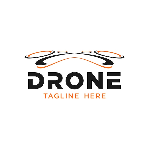 Drone logo design template inspiration vector illustration