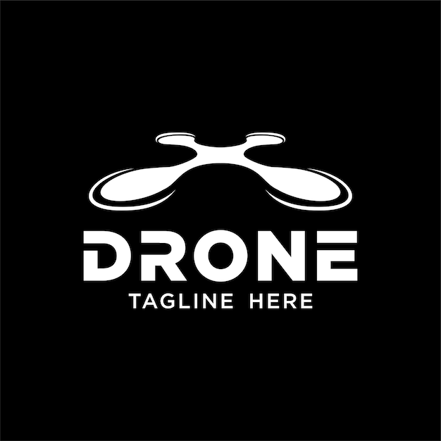 Drone logo design template ispirazione vector illustration