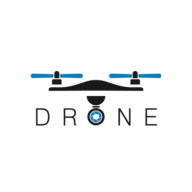 Шаблон дизайна логотипа drone