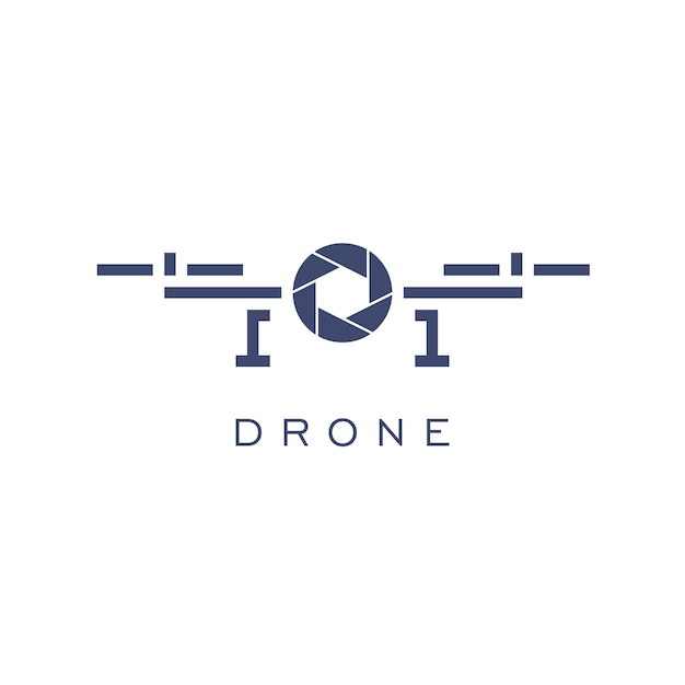 Vector drone logo design template