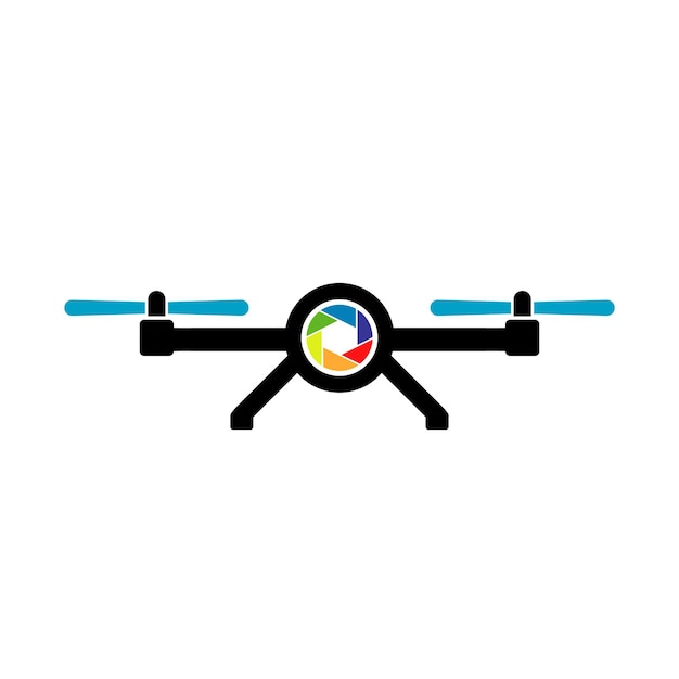 Drone logo design template