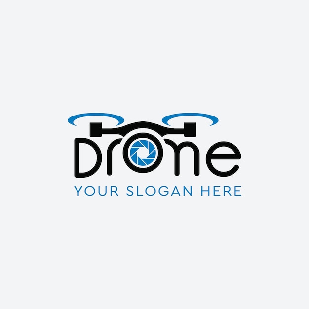 Drone logo design template