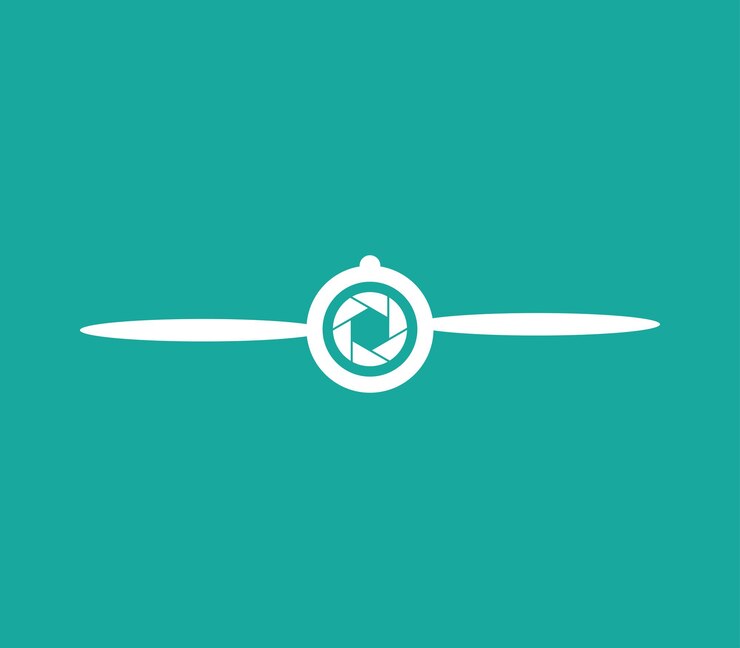 Vector drone logo design template