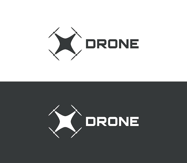 Vector drone logo design template