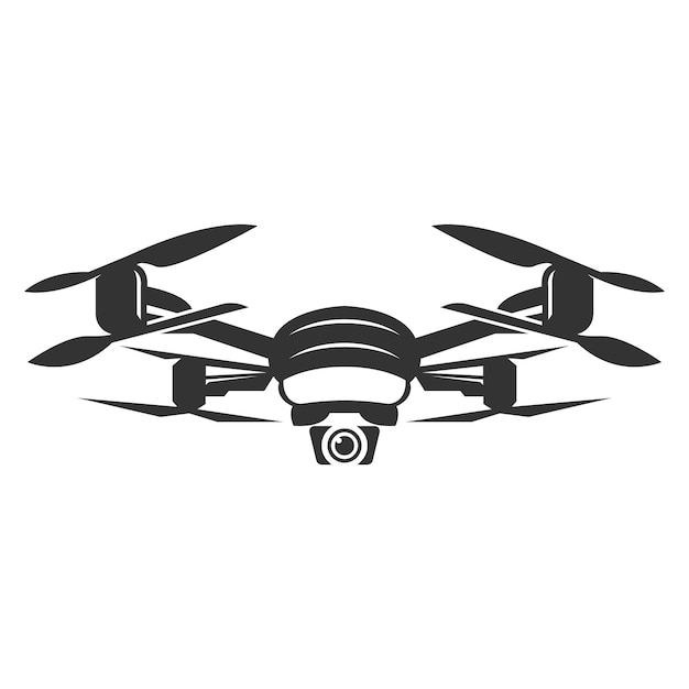 Vettore disegno dell'icona del logo del drone