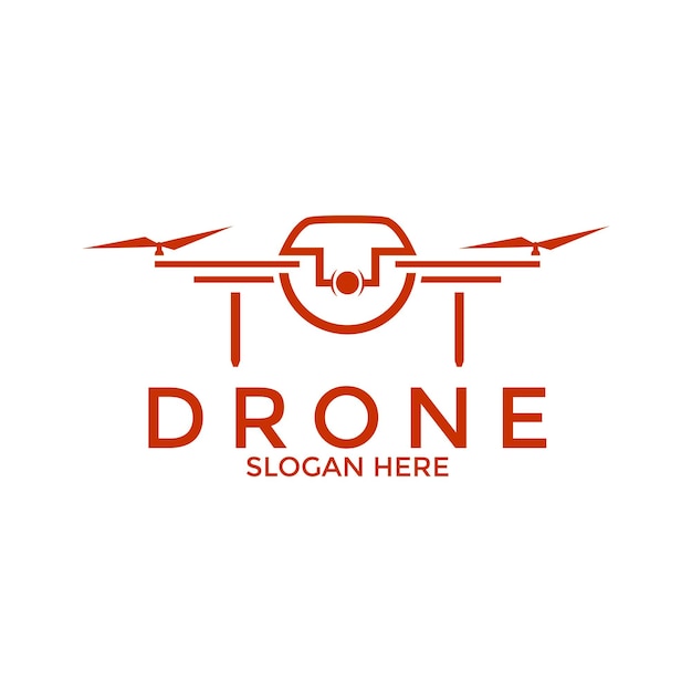 Vector drone logo icon illustration graphic vector of drone technology logo design template