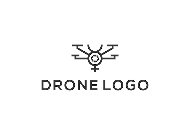 drone logo ontwerp vector sjabloon