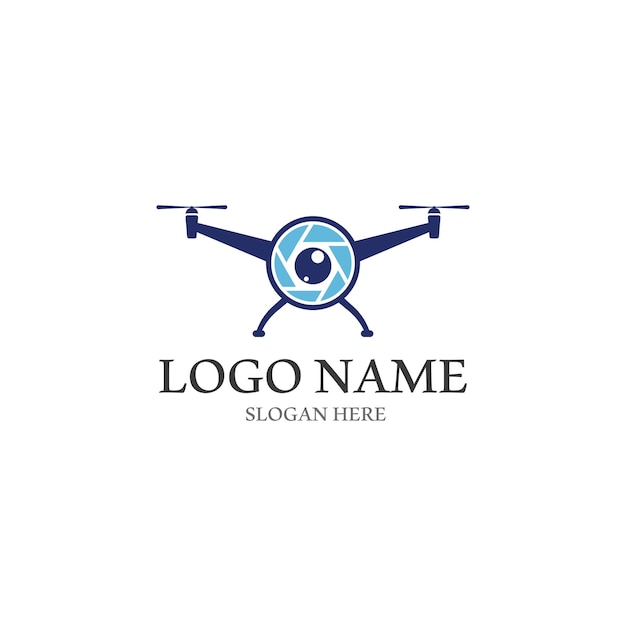 Drone logo vector pictogram