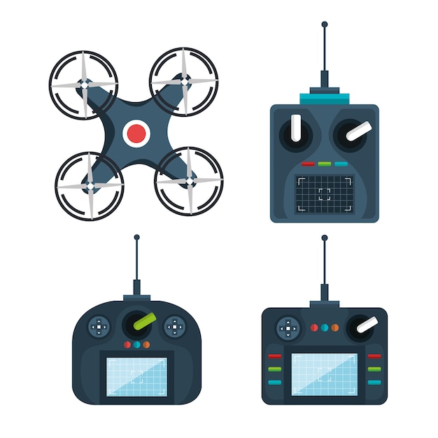 Drone moderno dispositivo di controllo remoto della tecnologia