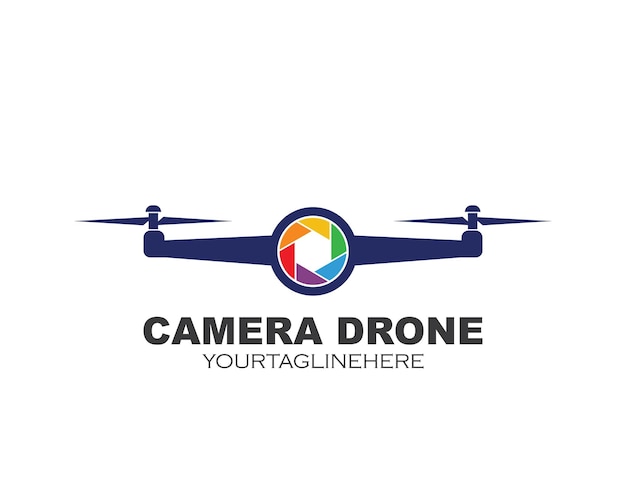 Drone pictogram logo vector illustratie ontwerp