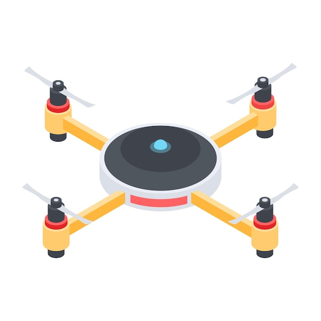 Drone Technology Isometric Icon