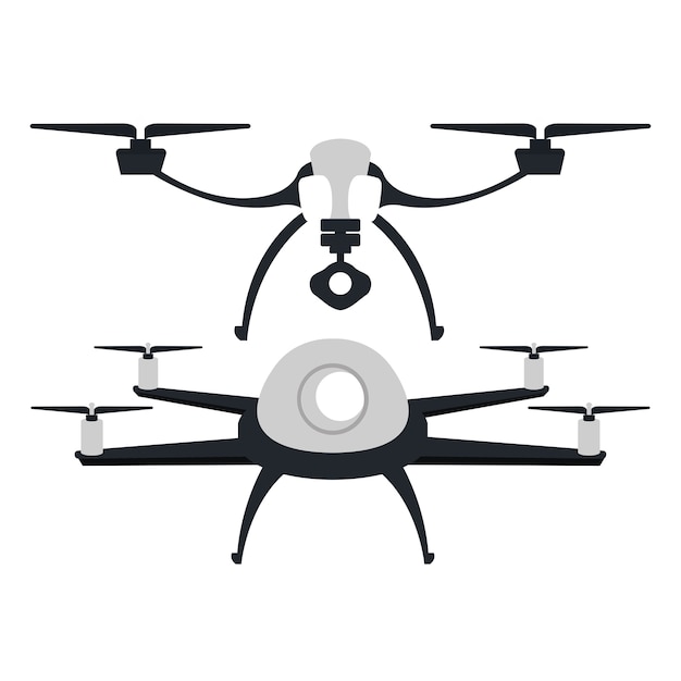 drone technology service icon vector illustration design