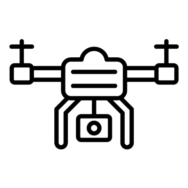 Drone vector illustratie stijl