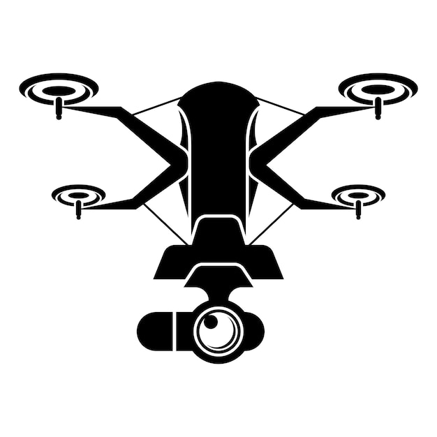 Drones logo iconillustration design template