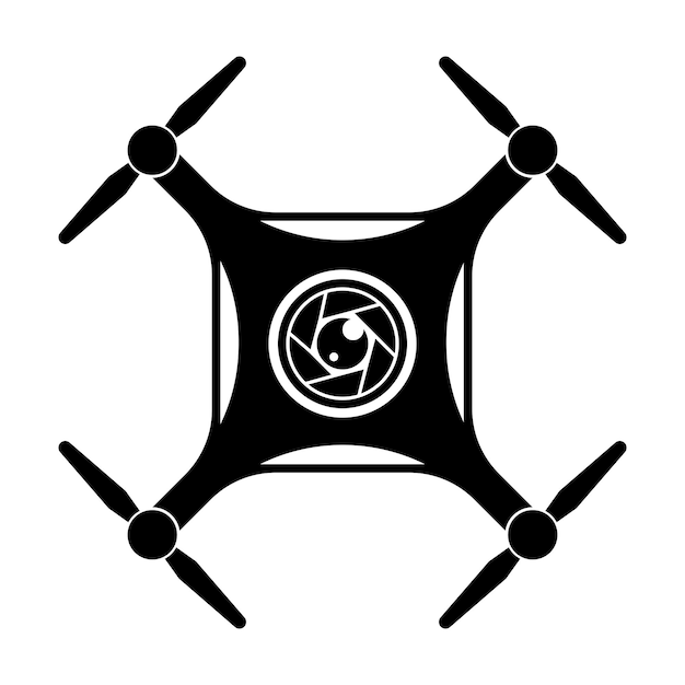 Drones logo iconillustration ontwerpsjabloon