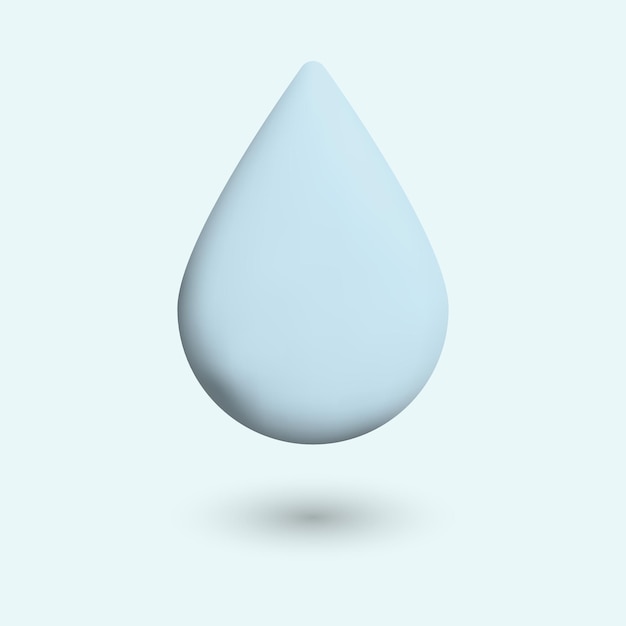 Drop 3d vector