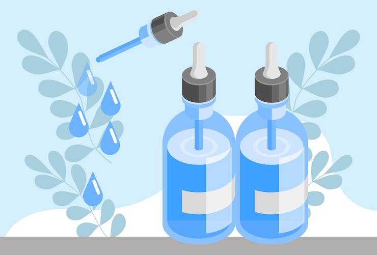 Vector drop concept illustration stylish and beautiful