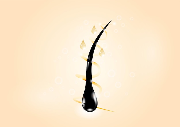Golden Serum для защиты и восстановления волос Медицинская помощь для лечения волос золотым блеском