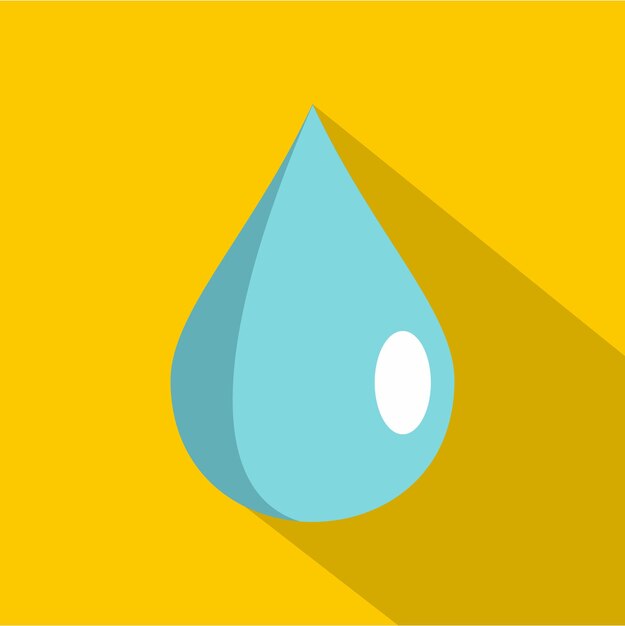 Drop icon flat illustration of drop vector icon for web