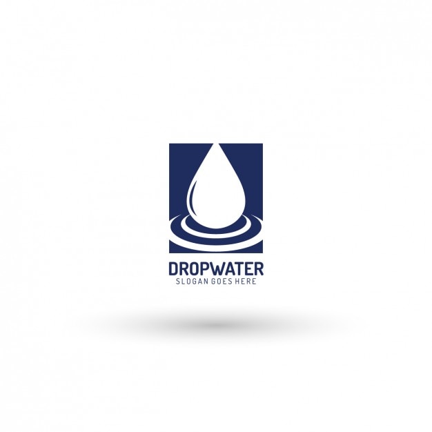 Drop logo template