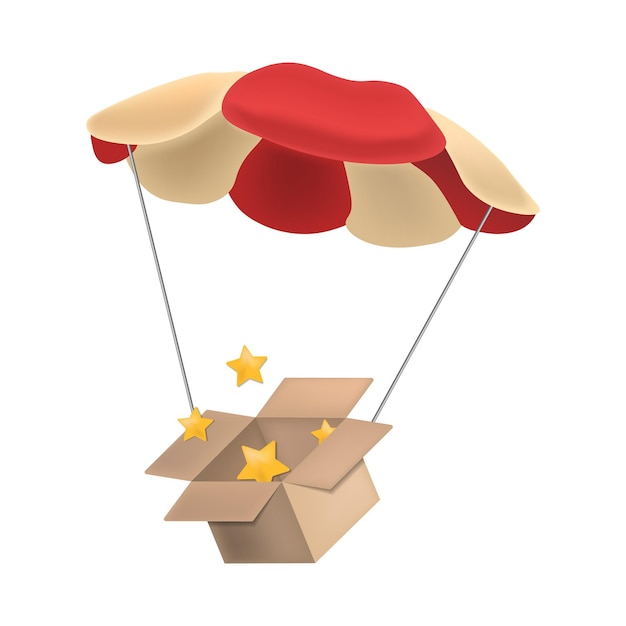 drop ship icon 3d illustration from passive income collection creative drop ship 3d icon for web design templates infographics and more