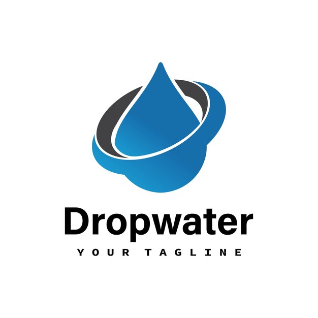 Drop Water Logo and Icon Vector Template