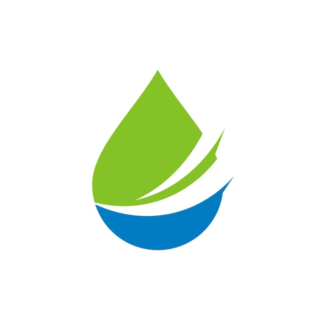 Drop Water Logo Template Illustratie Ontwerp Vector EPS 10