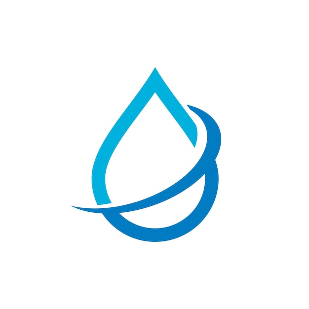 Drop Water Logo Template Illustratie Ontwerp Vector EPS 10