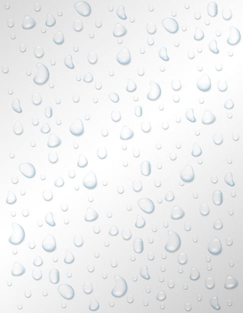 Vector drop of water rain or spray