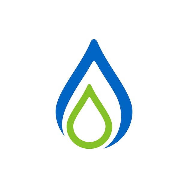 液滴のロゴのテンプレート ドロップ水アイコン イラスト デザイン ベクター EPS 10