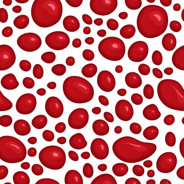 Vector drops of blood seamless pattern