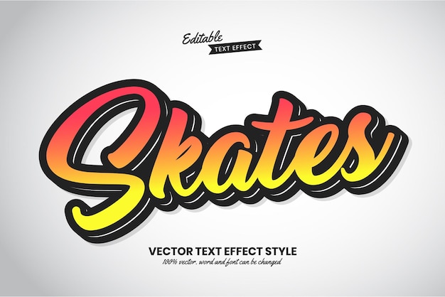 Drops text funky text effect style editable