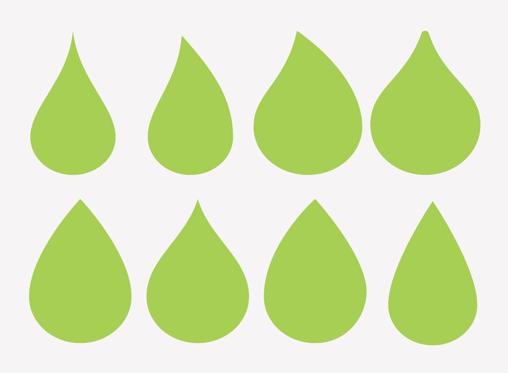 Drops vector icon sign symbol isolated graphic illustration