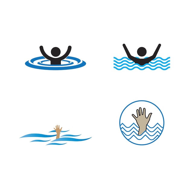 Vector drown icon