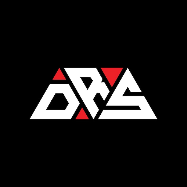 DRS driehoek letter logo ontwerp met driehoek vorm DRS drieHoek logo ontwerp monogram DRS drie hoek vector logo sjabloon met rode kleur DRS drie Hoek logo eenvoudig Elegant en luxe logo DRS