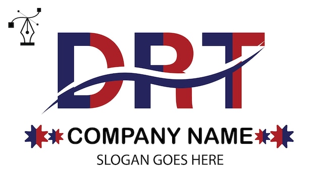 Vector drt letter logo