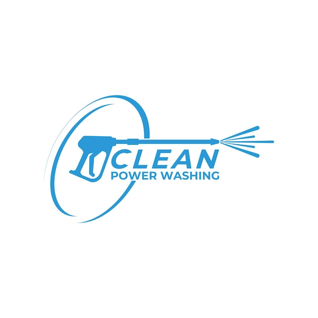 drukwas schoon logo ontwerp concept idee