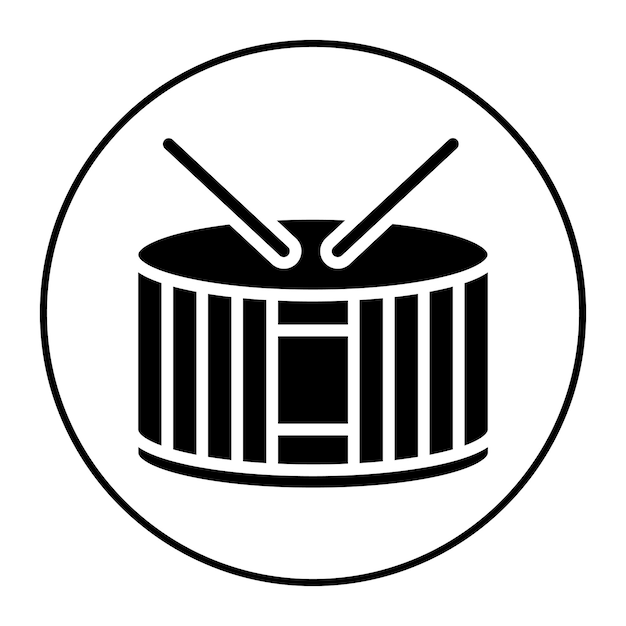 Vector drum icon vector afbeelding kan worden gebruikt voor instrument