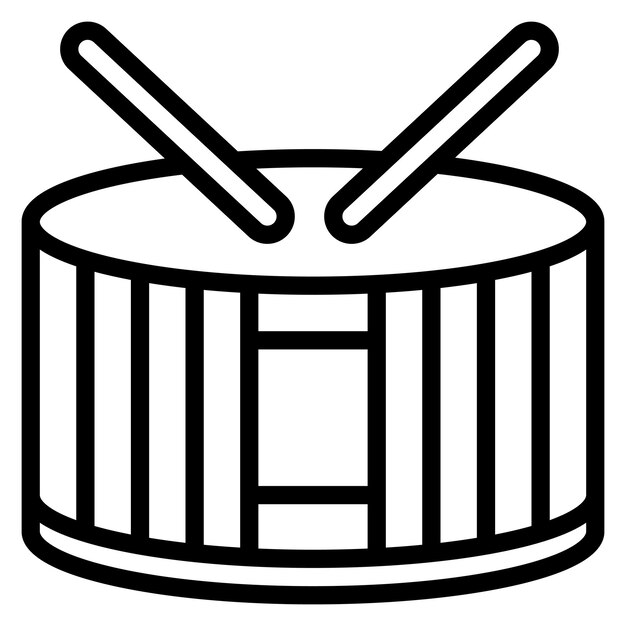 Vector drum icon vector afbeelding kan worden gebruikt voor instrument