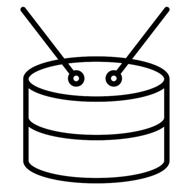 Drum icon vector image Can be used for Instrument