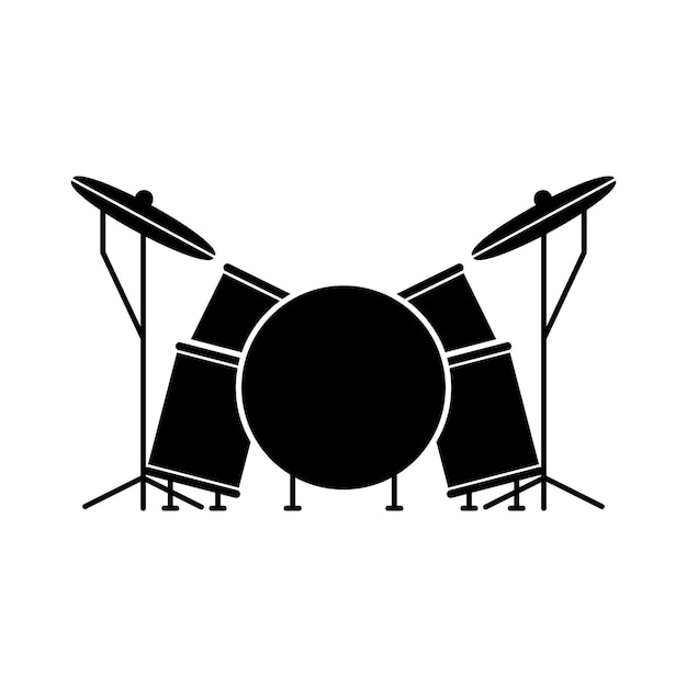 Vector drum icon vector