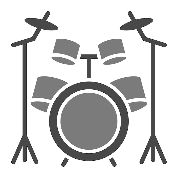 Vector drum kit icon