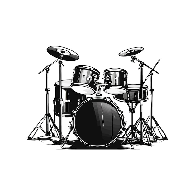 Drum kit Vector illustratie ontwerp