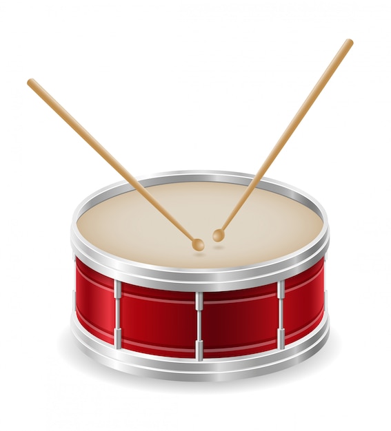 Drum muziekinstrumenten voorraad vectorillustratie