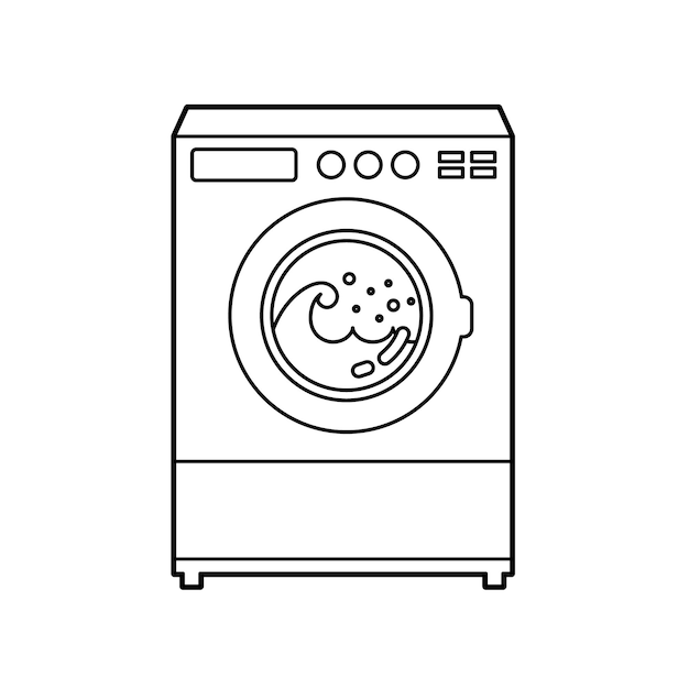 Vector drum type washing machine