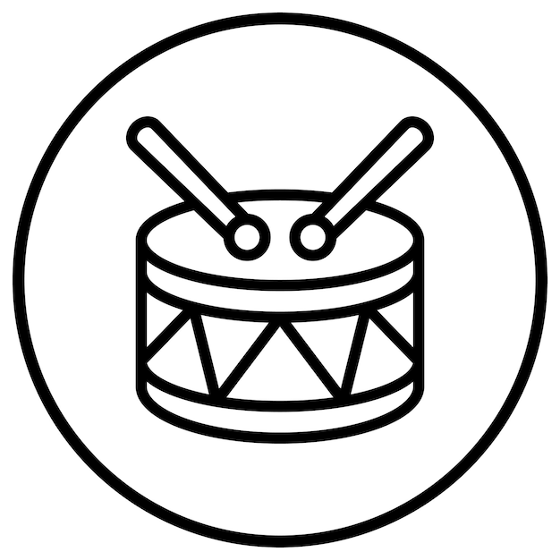 Drum Vector Icon Design Illustratie