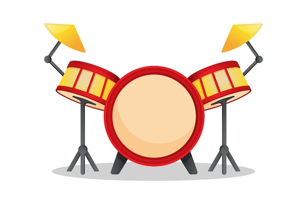 Drums musical instrument vector illustration