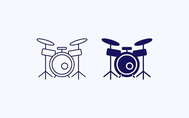 Drums vector illustration icon